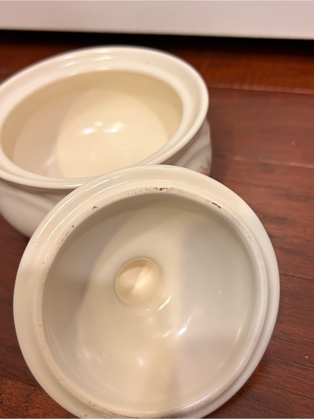 Vintage Pfaltzgraff Tea Rose Butter tub or spice/sugar tub and Lid - Picture 11 of 12
